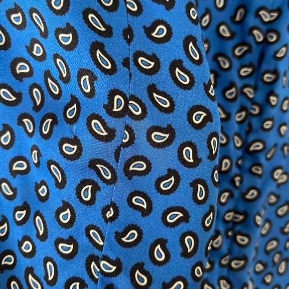 Maje Ilona Playsuit Leopard Print Satin V-Neck Ruched Front Romper size 38 - Picture 9 of 10